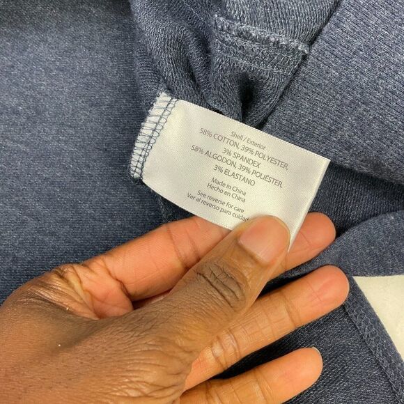 Widlfox Womens Social Sweatshirt Blue Long Sleeve Side Slits Pullover Size XS - Picture 10 of 12